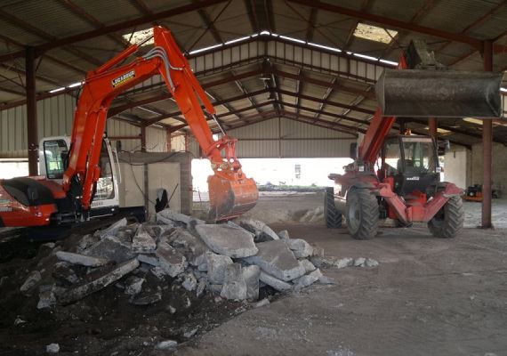 Génie civil pour installation agricole, industrielle, hangar